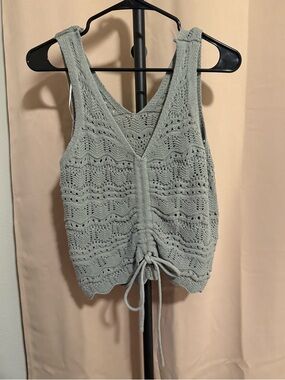 Jessica Simpson Sage Knit Lace-Detail V-Neck Tank